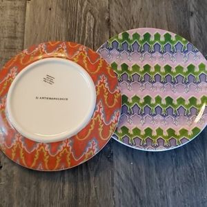 Set of 4 Lilac Double Sided Patterned Canape Plate